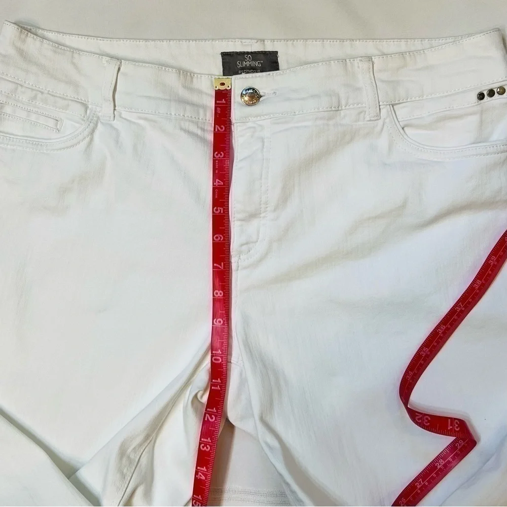 Chico’s So Slimming Jeans White Sz 2.5 Reg Sz 14 Crop‎ - Picture 10 of 14